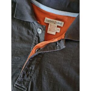 Carbon 2 Cobalt Polo Shirt Mens M Short Sleeve Double Layered Catalyst